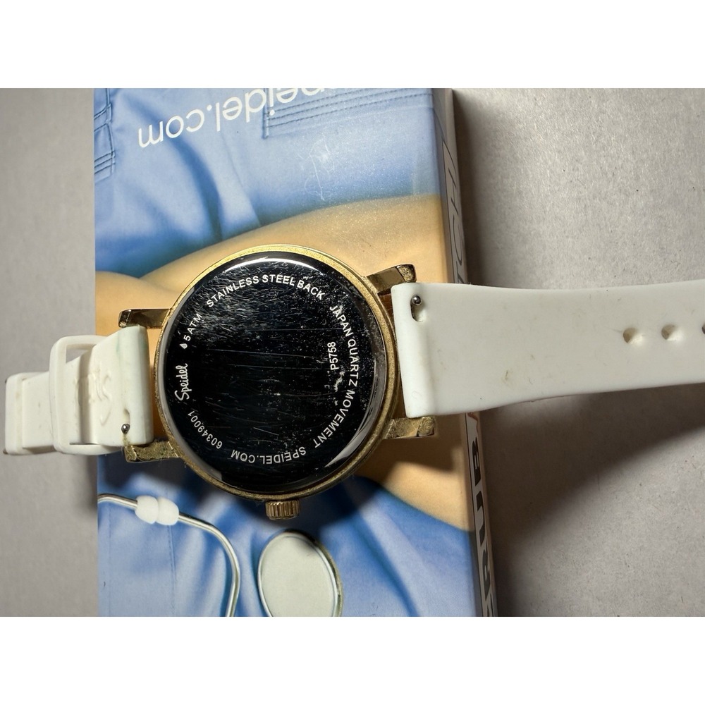 Speidel‎ OG Gold Blinged NURSE Scrub Watch Crystal Dial Medical Grade - Picture 5 of 7